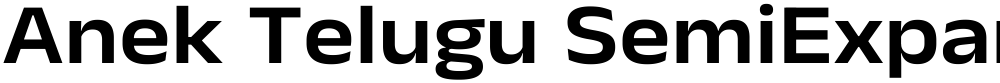 Anek Telugu SemiExpanded SemiBold