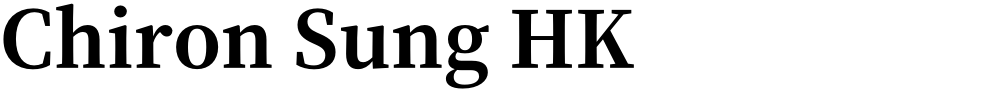 Chiron Sung HK