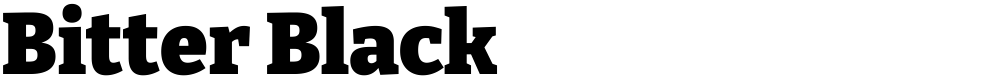 Bitter Black