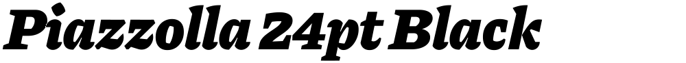 Piazzolla 24pt Black