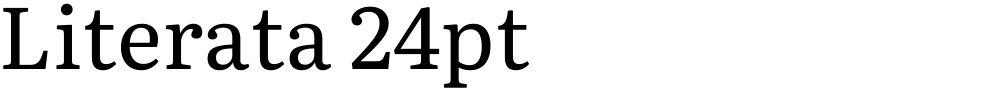 Literata 24pt