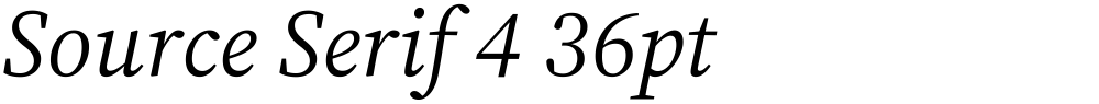 Source Serif 4 36pt