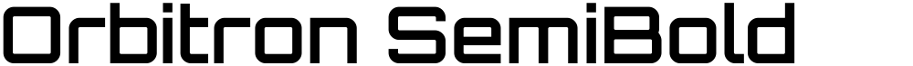 Orbitron SemiBold