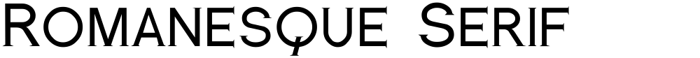 Romanesque Serif