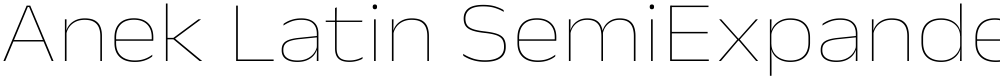 Anek Latin SemiExpanded Thin