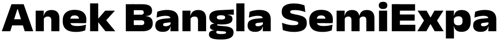 Anek Bangla SemiExpanded ExtraBold