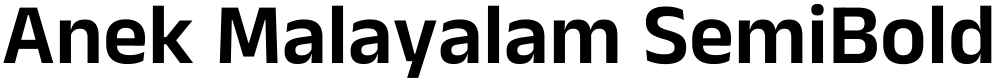 Anek Malayalam SemiBold