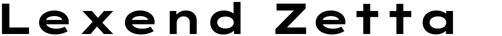 Lexend Zetta