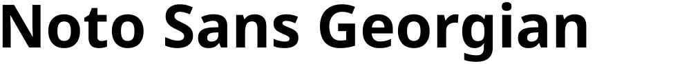 Noto Sans Georgian