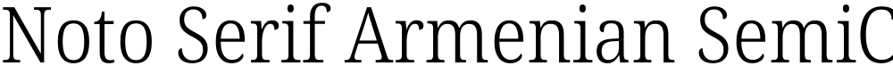 Noto Serif Armenian SemiCondensed Light