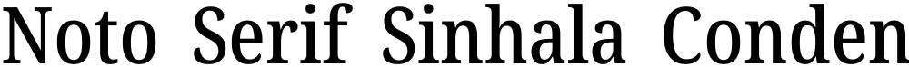 Noto Serif Sinhala Condensed Medium