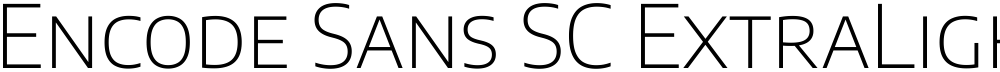 Encode Sans SC ExtraLight