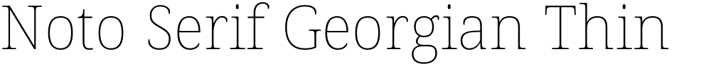 Noto Serif Georgian Thin