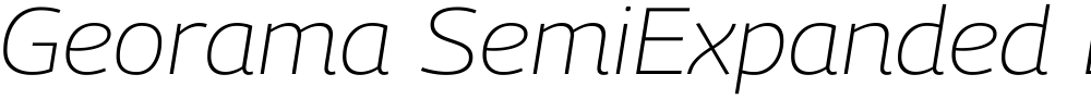 Georama SemiExpanded ExtraLight
