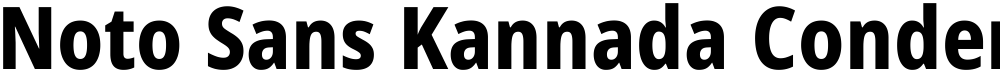 Noto Sans Kannada Condensed ExtraBold