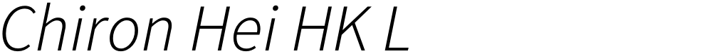 Chiron Hei HK L