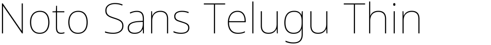 Noto Sans Telugu Thin