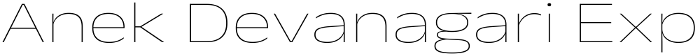 Anek Devanagari Expanded Thin