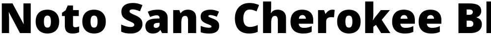 Noto Sans Cherokee Black