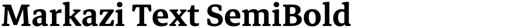 Markazi Text SemiBold