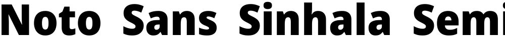 Noto Sans Sinhala SemiCondensed Black