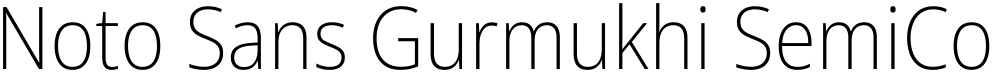 Noto Sans Gurmukhi SemiCondensed ExtraLight