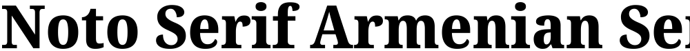 Noto Serif Armenian SemiCondensed ExtraBold
