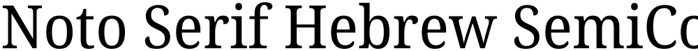 Noto Serif Hebrew SemiCondensed