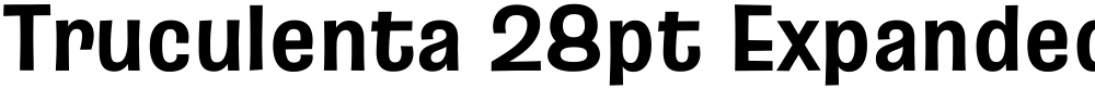 Truculenta 28pt Expanded