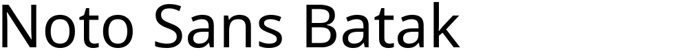 Noto Sans Batak