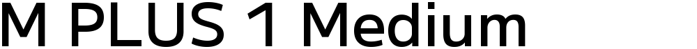 M PLUS 1 Medium