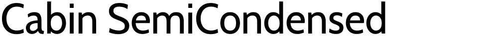 Cabin SemiCondensed