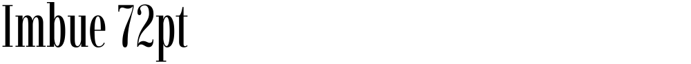 Imbue 72pt