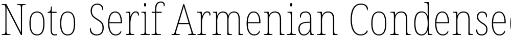 Noto Serif Armenian Condensed Thin