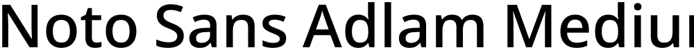 Noto Sans Adlam Medium