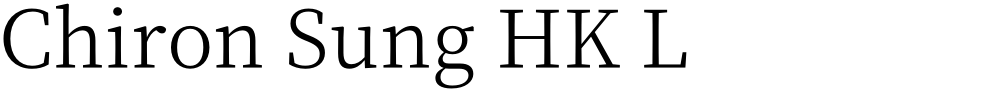 Chiron Sung HK L