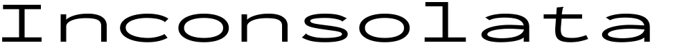 Inconsolata UltraExpanded