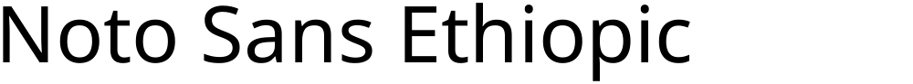 Noto Sans Ethiopic