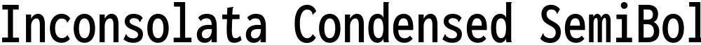 Inconsolata Condensed SemiBold