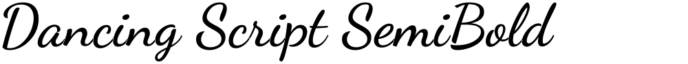 Dancing Script SemiBold