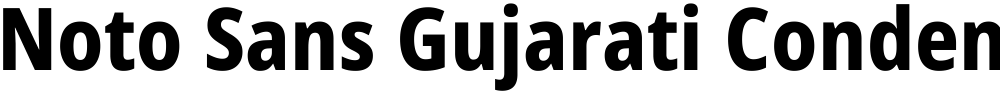 Noto Sans Gujarati Condensed ExtraBold