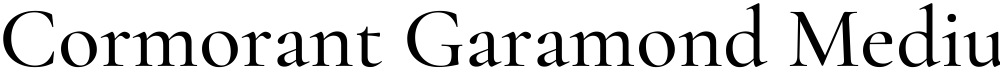 Cormorant Garamond Medium