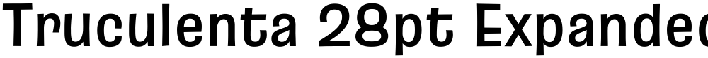 Truculenta 28pt Expanded SemiBold