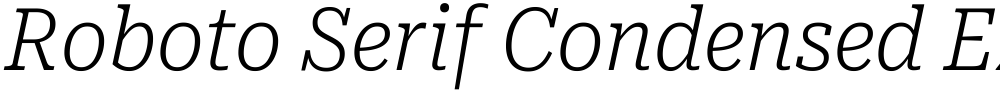 Roboto Serif Condensed ExtraLight