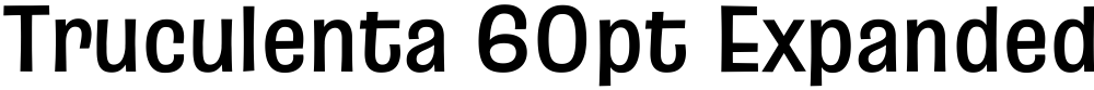 Truculenta 60pt Expanded SemiBold