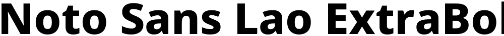 Noto Sans Lao ExtraBold