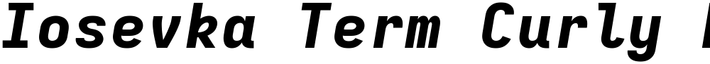 Iosevka Term Curly HvEx