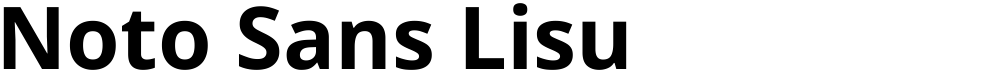Noto Sans Lisu