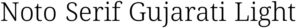 Noto Serif Gujarati Light