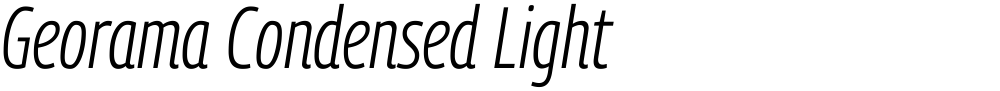 Georama Condensed Light